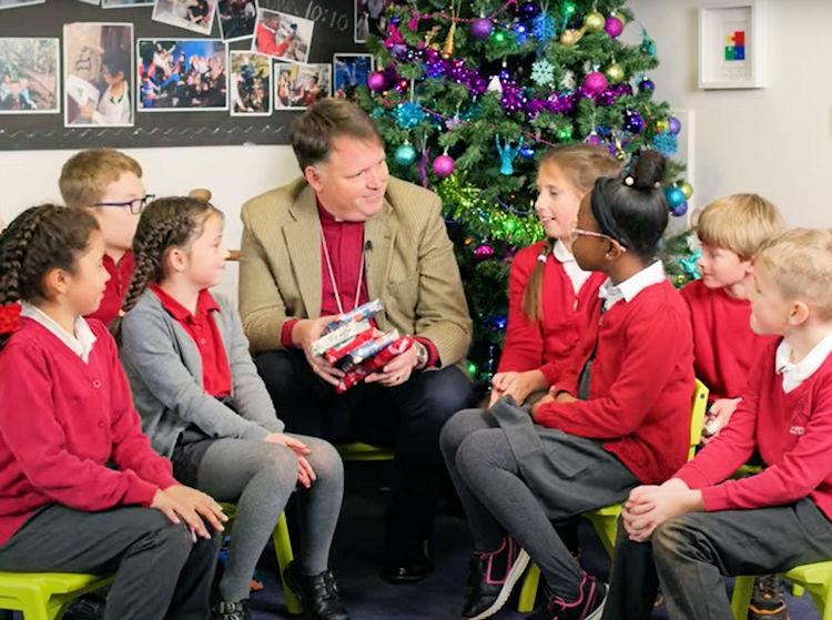 Children tell Norwich Bishop their Christmas hopes